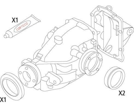 Gasket set, differential, Image 6