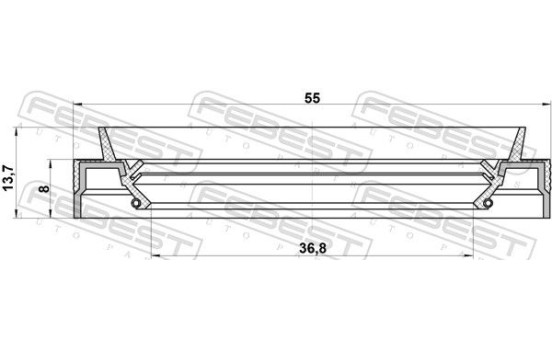 Shaft Seal, differential, Image 2