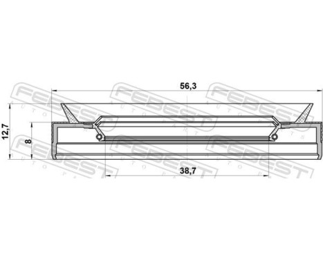 Shaft Seal, automatic transmission, Image 2
