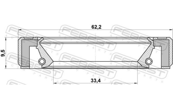 Shaft Seal, manual transmission, Image 2