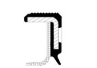 Sealing ring, intermediate shaft