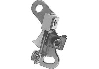 Contact point set, power distributor