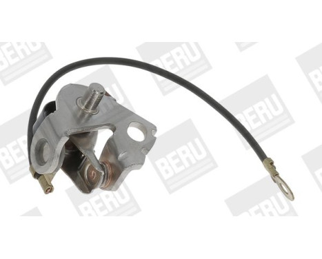 Contact point set, power distributor