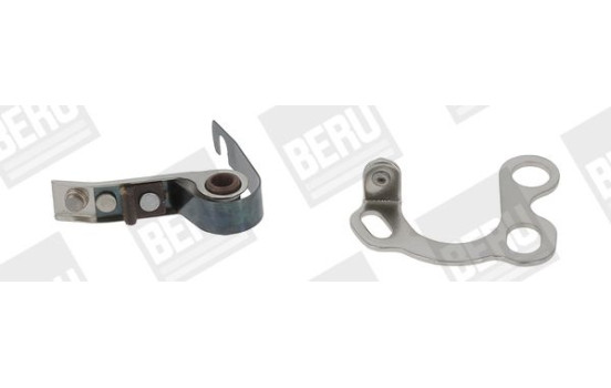 Contact point set, power distributor