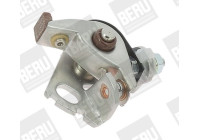 Contact point set, power distributor