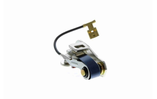 Contact point set, power distributor