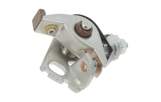 Contact point set, power distributor