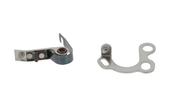 Contact point set, power distributor