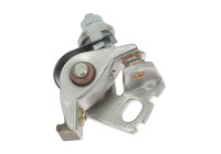 Contact point set, power distributor