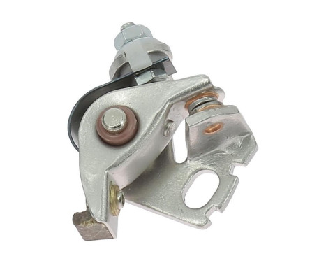 Contact point set, power distributor