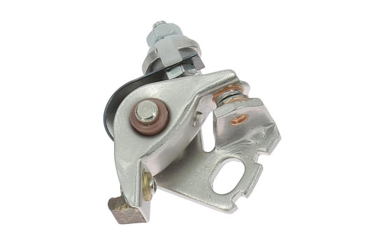 Contact point set, power distributor