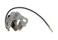 Contact point set, power distributor