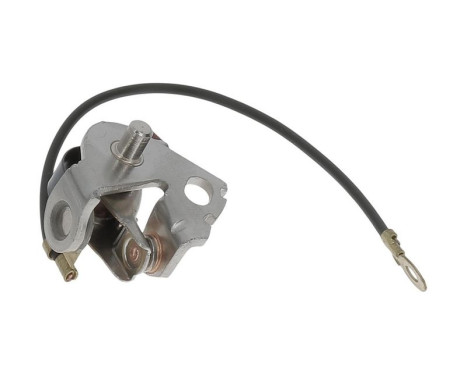 Contact point set, power distributor