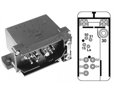 Relay, glow plug system