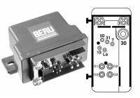 Relay, glow plug system