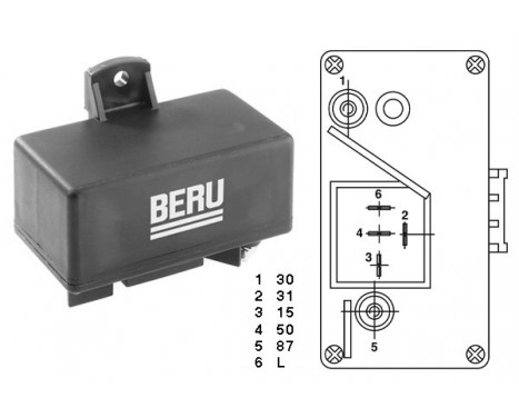 Relay, glow plug system