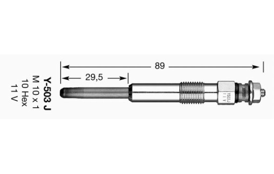 Glow Plug D-Power 10 Y-503J NGK, Image 3