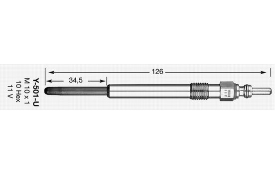 Glow Plug D-Power 31 Y-501U NGK