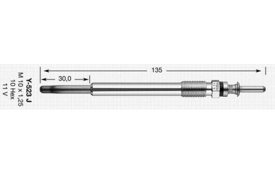 Glow Plug D-Power 37 Y-523J NGK, Image 2