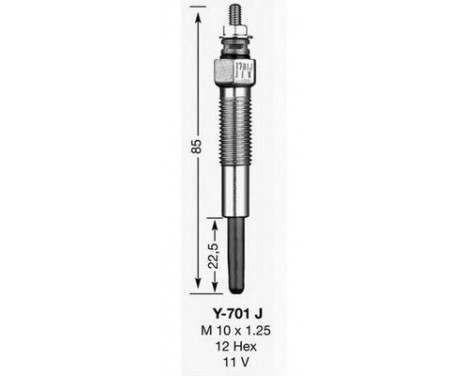 Glow Plug D-Power 39 Y-701J NGK, Image 3