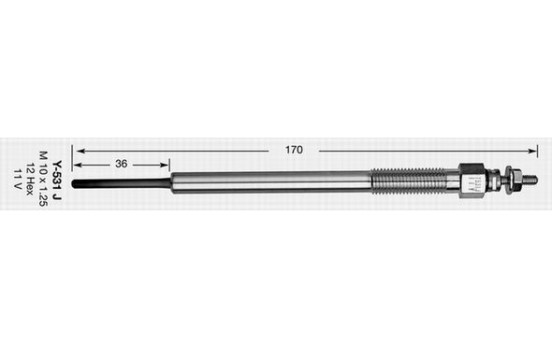 Glow Plug D-Power 44 Y-531J NGK
