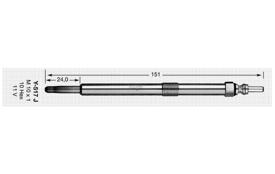 Glow Plug D-Power 66 Y-517J NGK, Image 2