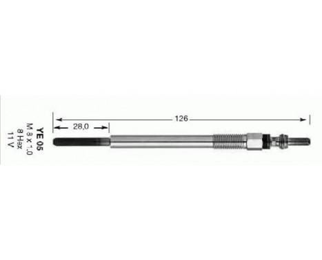 Glow Plug D-Power 73 YE05 NGK