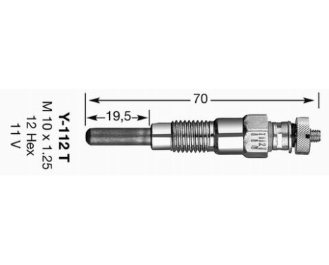Glow Plug Y-112T NGK