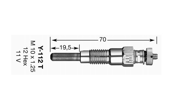 Glow Plug Y-112T NGK