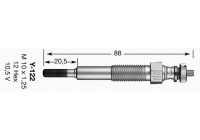 Glow Plug Y-122 NGK