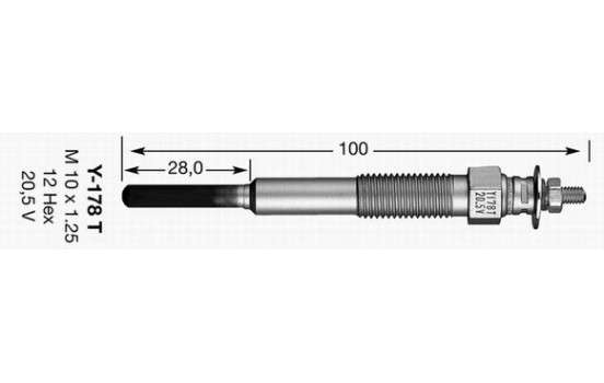 Glow Plug Y-178T NGK