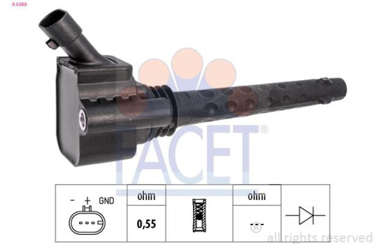 ignition coil 9.6388 Facet