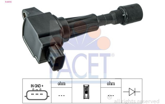 ignition coil 9.6416 Facet