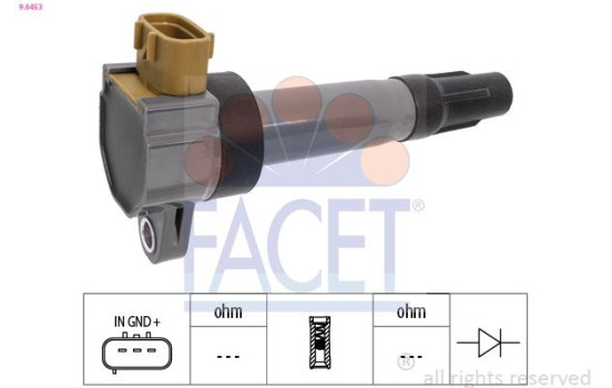 ignition coil 9.6453 Facet