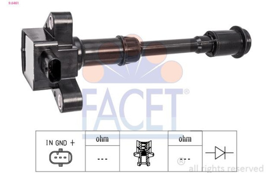 ignition coil 9.6461 Facet