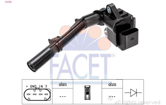 ignition coil 9.6526 Facet
