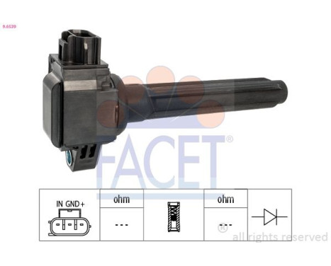 ignition coil 9.6539 Facet