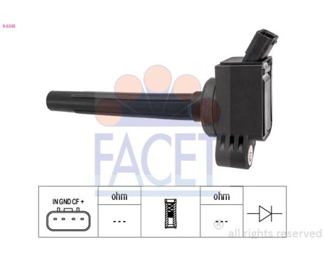 ignition coil 9.6545 Facet