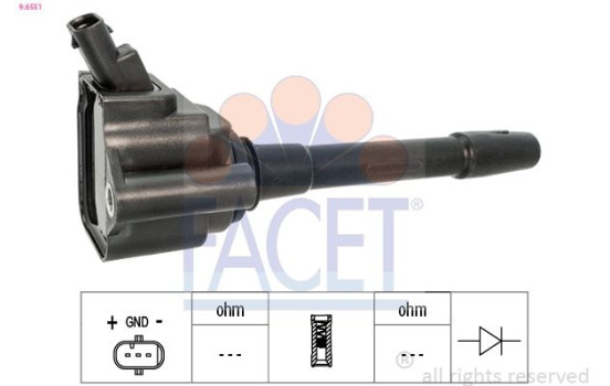 ignition coil 9.6551 Facet