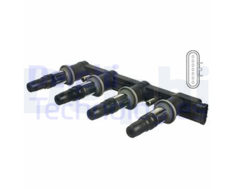 Ignition Coil CE01840-12B1 Delphi, Image 2