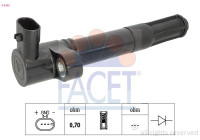 Ignition Coil Made in Italy - OE Equivalent 9.6342 Facet