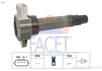 Ignition Coil Made in Italy - OE Equivalent 9.6405 Facet
