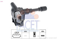 Ignition Coil Made in Italy - OE Equivalent 9.6435 Facet