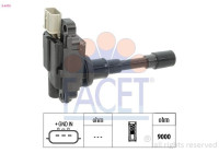 Ignition Coil Made in Italy - OE Equivalent 9.6470 Facet