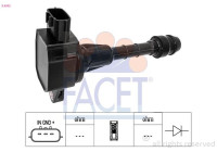Ignition Coil OE Equivalent 9.6502 Facet