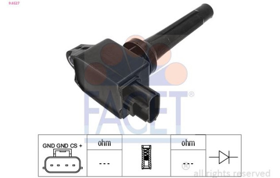Ignition Coil OE Equivalent 9.6527 Facet
