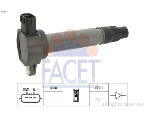 ignition coil 9.6397 Facet