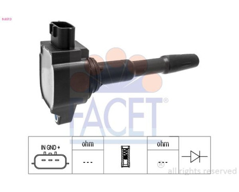ignition coil 9.6513 Facet