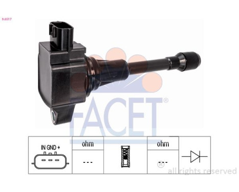 ignition coil 9.6517 Facet