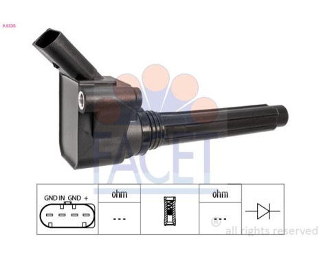 ignition coil 9.6536 Facet, Image 2